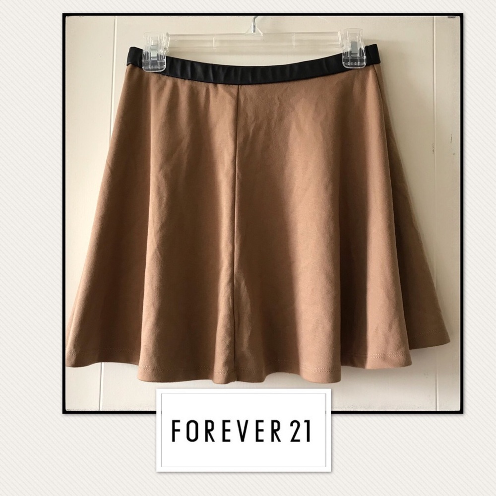 NWT Forever 21 Caramel Skater Skirt